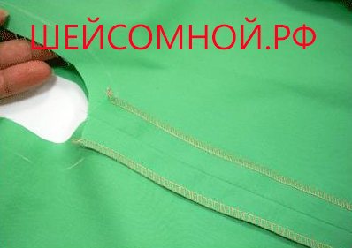 как обработать горловину и пройму одной обтачкой